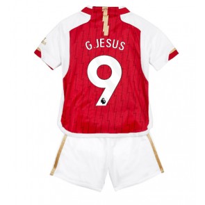 Arsenal Gabriel Jesus #9 Dětské Domácí dres komplet 2023-24 Krátký Rukáv (+ trenýrky)
